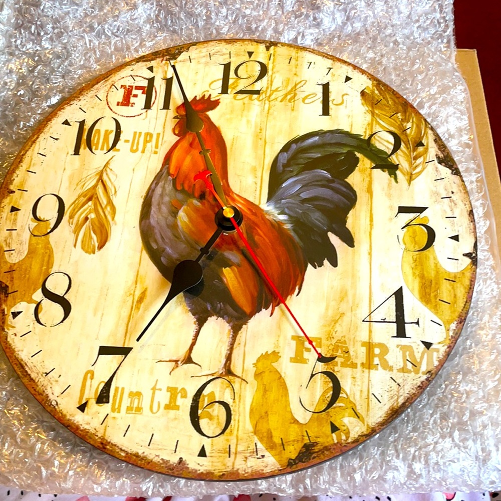 Rooster Kitchen Clock